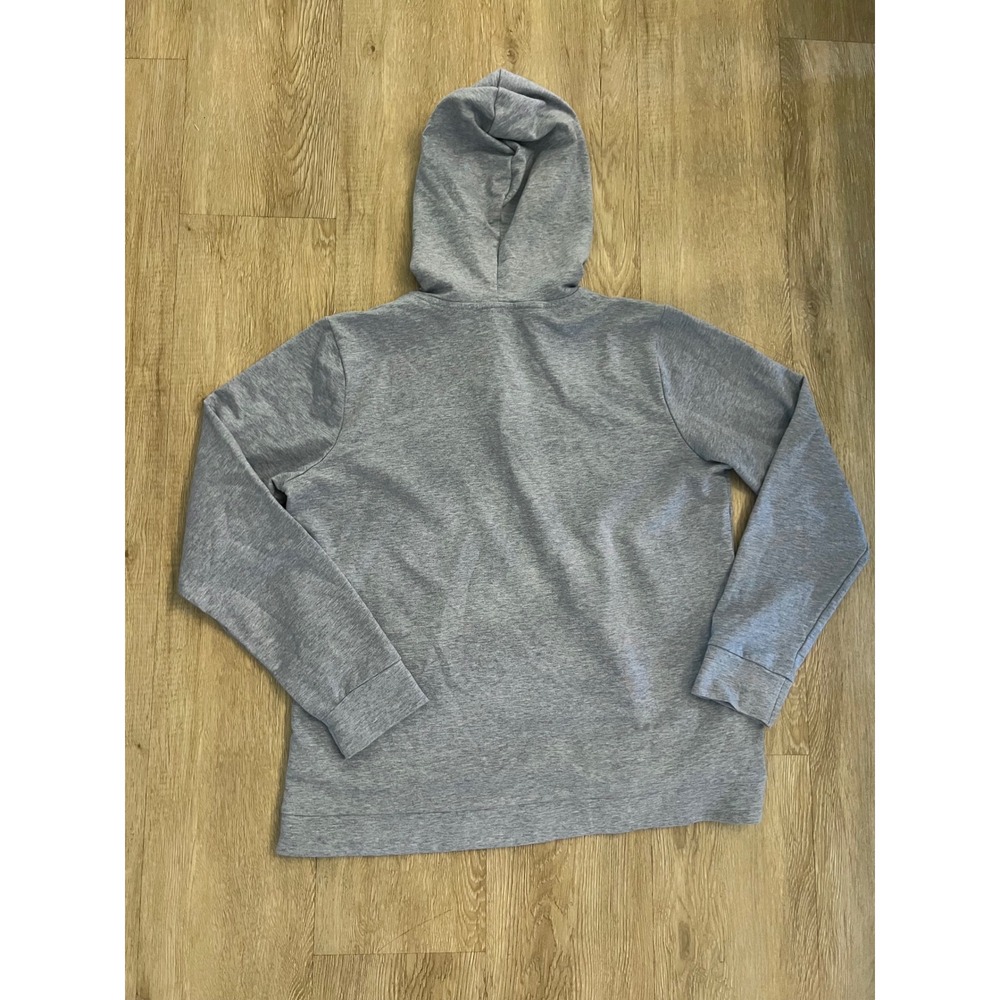 Michael Kors Womens Gray Crossover Tulip Hem V-Neck Hoodie Sweatshirt Size M - Picture 4 of 5
